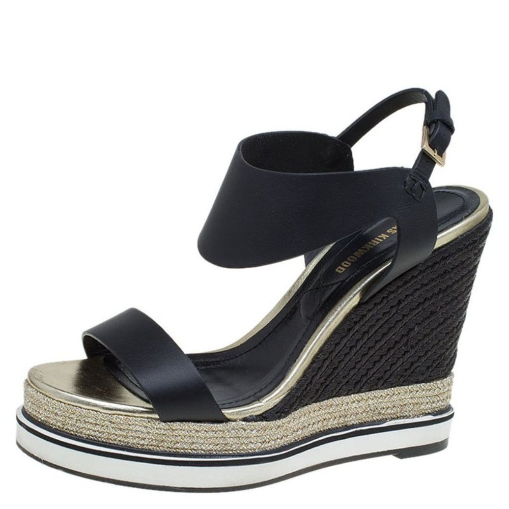 Nicholas Kirkwood “Leda” Espadrille Wedge Sandals
